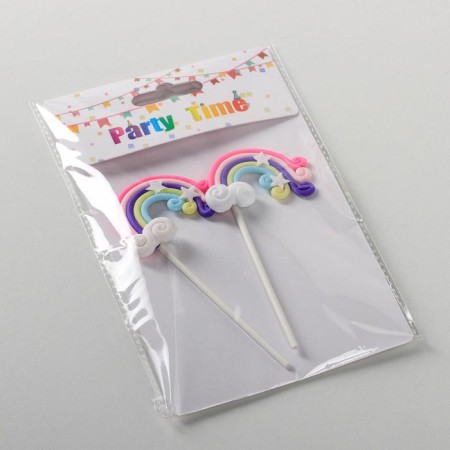 A set of toppers for the Cake "Rainbow", 2 pcs, 12.5 × 5 cm-3