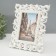 Photo frame plastic 10x15 cm "Patterns from leaves" white 23.7x19.3 cm