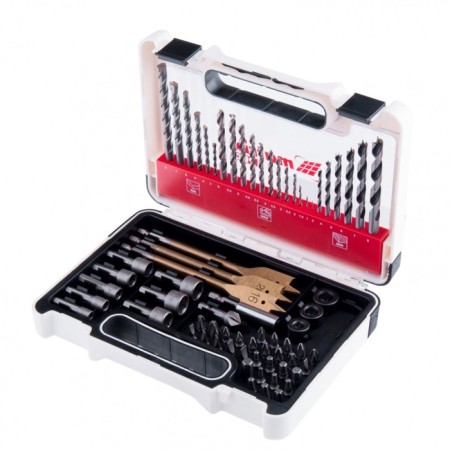 Set of drill and bit Matrix Pro 725671, 71 item, metal drill/concrete/wood, perki-1