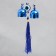 Wind music Metal "Three Elephants" from the evil eye with a brush 2 bells 30 cm