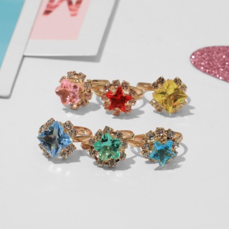 Rings children's set 36pcs "chosen" geometry, form mix, color mix in gold, b-r