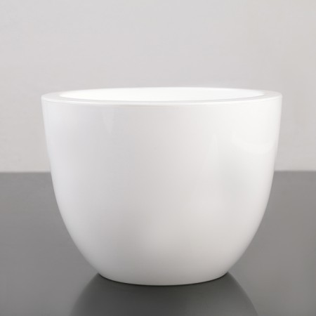 Pot for flowers with an insert "Orion", 3.5 l, white color