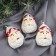 Christmas tree decoration "Santa Claus with a white beard" (set 3 pcs) 7 cm
