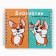 Double notebook on the crest, soft cover, size 15x12cm, 48 liters of "Corgi"