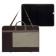 Folder for drawings and drawings A2, 640 x 450 x 30 mm, with handles, textile, estado, with pocket, brown/beige