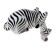 Souvenir tree "Peeping zebra" 24x17x7 cm