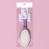 Comb massage, rubberized pen, 7 × 24 cm, white/purple color