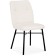 Stool on a metal frame Denis Metal/Builder fabric, black/white 46x59x87 cm