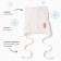 Baby hat with ears minku rr 35-40, milk color