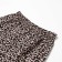 Female home set (T -shirt/shorts), black/leopard color, size 46