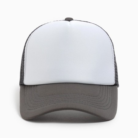 Women's baseball cap with minaku grid, gray color, size 56-58-2