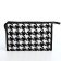 Cosmetic bag with lightning, white/black color
