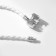The basis for the bracelet "Bead", the color is white in silver, 16 size