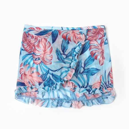 Separate swimsuit for girls, blue color, height 116-122 cm-3