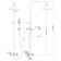 Lemark Vintage LM2860B shower system, tropical shower, shower, brass, bronze