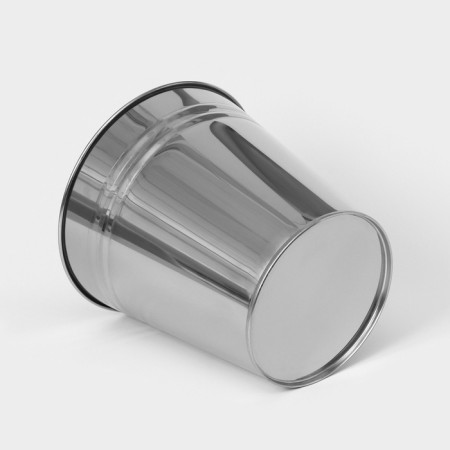 Vazon without pens, 5 l, h = 20.5 cm, stainless steel, GOST-2