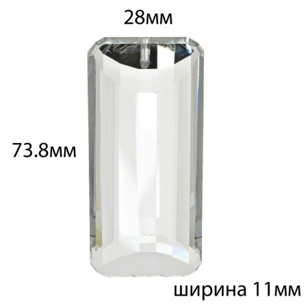 Decorative suspension "Crystal rectangular"-1