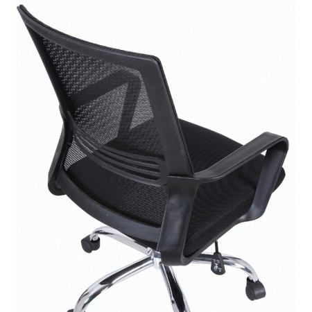 Brabix chair "Daily MG-317", with armrests, chrome, black-1