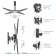 Kromax Optima-413 Gray Crohmax 20 "-55" Max.30kg wall rotary-liking 107047