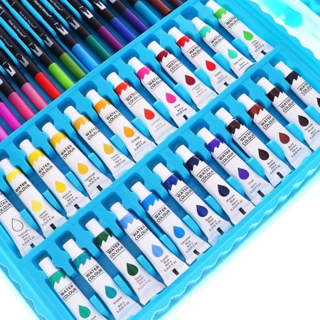 Set for drawing animals blue-6