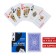 Playing, plastic cards, 54 pcs, 28 μm, 6.5 x 1.8 x 9 cm, blue
