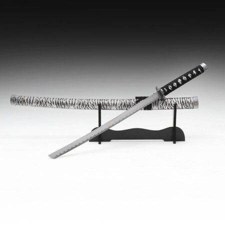 Souvenir weapon "Katana on the stand", gray scabbard near Zebra, 89cm