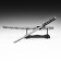 Souvenir weapon "Katana on the stand", gray scabbard near Zebra, 89cm