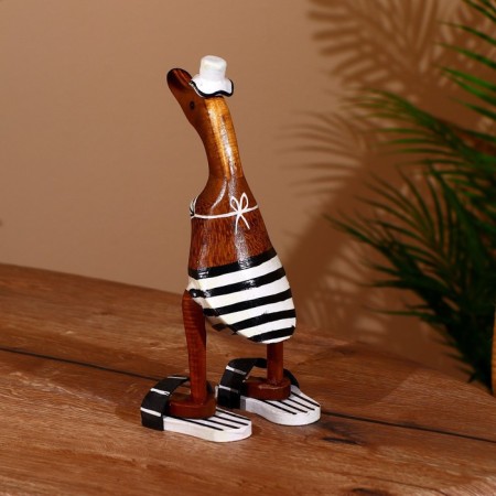 Souvenir "Duck on the beach" tree 27 cm-1