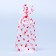 Package Packing BOPP, with a bottom fold, "hearts red" 9*19 cm