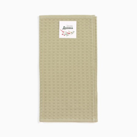 Set of kitchen-fraud "Dolyana" olive 35x60cm-2pcs., 100% hl, waffle, 220 g/m2-4