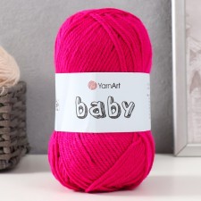 Пряжа "Baby" 100% акрил 150м/50гр (8041 малиновый)
