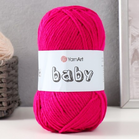 Baby yarn 100% acrylic 150m/50g (8041 raspberry)