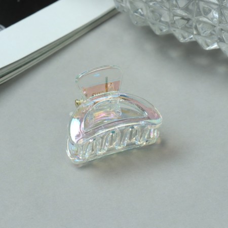 Hair crab "Avanti" (set of 6 pcs) arc, 2.5 cm, transparent