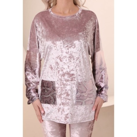 Female suit, size 42, pink color-15