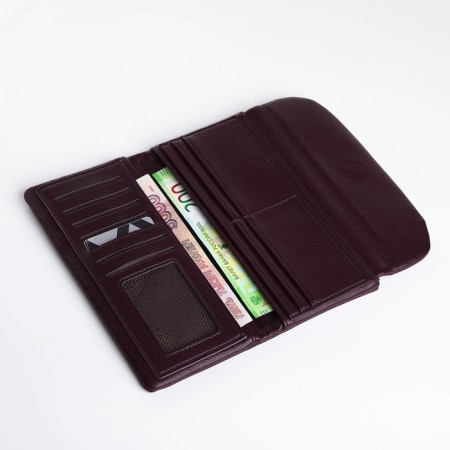 Women's wallet on magnet, purple color-4