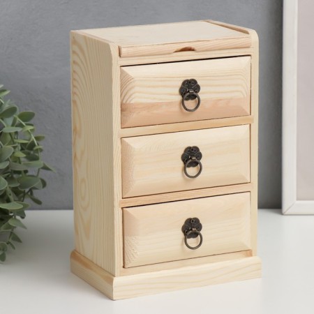 Browner for painting a tree with a mirror "chest of drawers 3 boxes" 22x14.5x10 cm