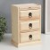 Browner for painting a tree with a mirror "chest of drawers 3 boxes" 22x14.5x10 cm
