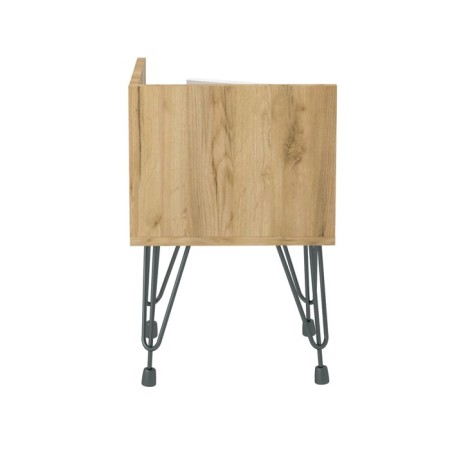Bedside table Liverpool 35x35x48 cm, oak craf gold, black-5