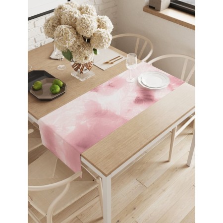 The path on the table "Pink smoke", oxford, size 40x145 cm