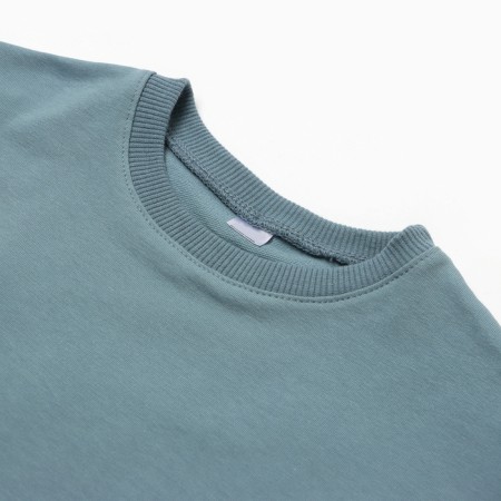 Children's costume (T -shirt, shorts), turquoise color, height 122-1