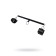 Bonding set 3 Pecado BDSM fixation points, genuine leather, black color