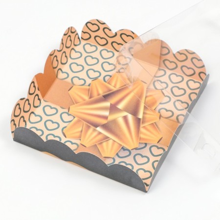 Box for cookies, "Golden Balt", 12 x 12 x 3 cm-2