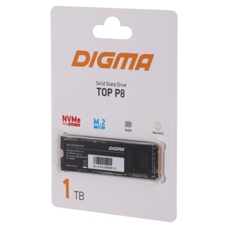 SSD Digma PCIE 4.0 X4 1TB DGST4001TP83T Top P8 M.2 2280-2