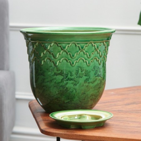 Pot Flower Uta No. 2, Green 5.5 l-1