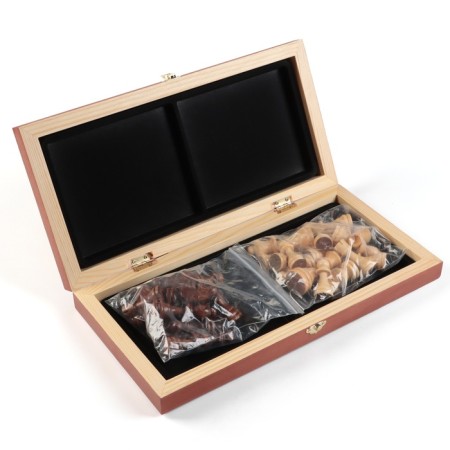 Chess "Bordeaux", wooden board 40 x 40 cm, king H-9 cm, pawn H-4.5 cm-1