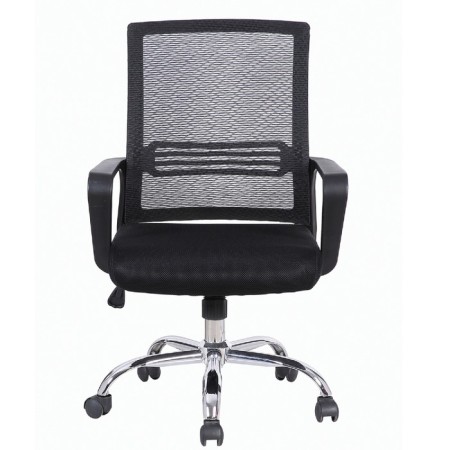 Brabix chair "Daily MG-317", with armrests, chrome, black-3