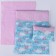 Puppet bed "Zavodi in clouds with roses," x/b, sheet 46*36, blanket, 46*36, pillow 23*17