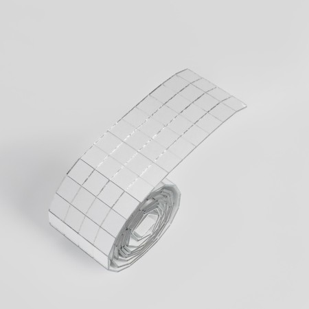 Mirror mosaic adhesive, 1 × 1 cm, 4 rows 4 cm × 1 m, silver glass-2