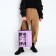 Bag-shop "Girl", without lightning, without lining, lilac color