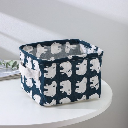Organizer for storage with handles "Bears", 20.3 × 16.5 × 13.3 cm